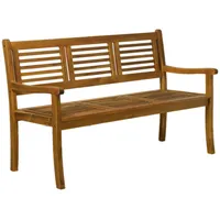 TPFGarden Gartenbank, Natur, Holz, 150x92x68 cm, Gartenmöbel, Gartenbänke