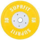 SF SUPRFIT Hantelscheiben 50mm - Gewichtsscheiben aus Hartgummi, 15 kg, (1-tlg), 50mm, Gewicht: 5 - 25 kg in vers. Farben