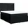 vidaXL Boxspringbett mit Matratze Schwarz 140x200 cm Stoff