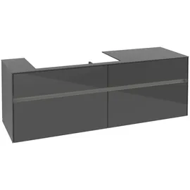 Villeroy & Boch Waschbeckenunterschrank Collaro 4 Auszüge 160 x 54,8 x 50 cm Glossy Grey