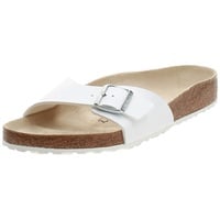 BIRKENSTOCK Herren Madrid Birko-Flor Pantoletten, Weiß (Weiß), 44 EU - 44 EU