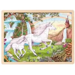 goki 57366 Einlegepuzzle Einhorn