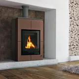 Aquaflam Vario Saporo Manual Wasserführender Kaminofen Brown 11 kW