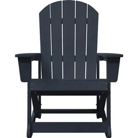 vidaXL Adirondack Schaukelstühle 2-Tlg 3335835 2 pcs  Marineblau HDPE 2 St.