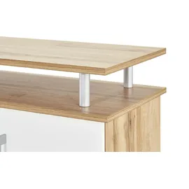 Möbel Kraft Sideboard 178 x 90 x 40 cm Weiß / Mehrfarbig