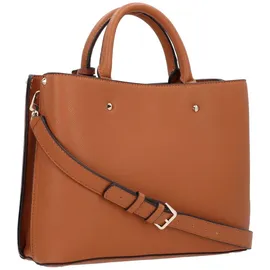 GUESS Umhängetasche Meridian Girlfriend Satchel Cognac