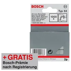 AKTION: 1.000 BOSCH Tackerklammern Typ 53 10 mm mit Prämie nach Registrierung
