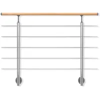 DOLLE Geländer-Set 150 cm Aluminium/Edelstahl/Holz