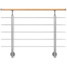 DOLLE Geländer-Set 150 cm Aluminium/Edelstahl/Holz