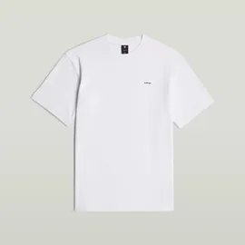 G-Star Regular T-Shirt mit Logo-Print Modell True Weiss, XXL