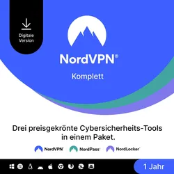 NordVPN Sicherheitssoftware 10 Geräte 1 Jahr VPN Datenschutz