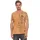 RUSTY NEAL T-Shirt RUSTY NEAL, Herren, Gr. M, braun (camelfarben), 100% Baumwolle, bedruckt, normal, Rundhals, Shirts T-Shirt, im Used-Look mit Allover-Print