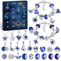 PITMT Adventskalender 2025 Frauen Mädchen Schmuck, 24 Füllung Weihnachtskalender Armband Halsketten Charm, Adventskalender Schmuck Weihnachtsgeschenke für Kinder Mädchen Teenager Erwachsene