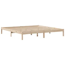 vidaXL Massivholzbett 180 x 200 cm Braun