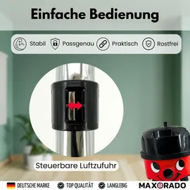 Maxorado Bodendüse + Schlauch + Staubsaugerrohr Ersatzteile Set 32mm