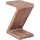 FineBuy Z Cube Braun Akazie 44 x 30 x 59 cm