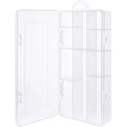 INLINE Kleinteilebox, 10 Fächer, Abmessungen: 206x107x33mm, transparent