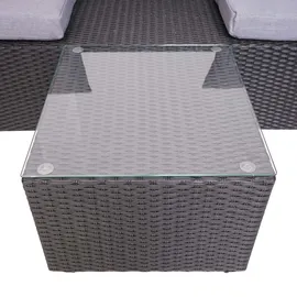 Mendler 3in1 HWC-J37 Lounge-Set anthrazit/hellgrau