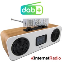 Nedis DAB+ Internet Radio + Bluetooth + UKW + Fernbedienung + WiFi WLAN + USB NE