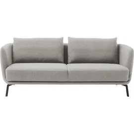 Schöner Wohnen 3-Sitzer "Pearl - 5 Jahre Hersteller-Garantie, auch in Bouclé", silber, B:210cm H:71cm T:91cm, 96% Polyester, 4% Polyacryl, SCHÖNER WOHNEN-KOLLEKTION, Sofas, Maße (B/H/T): 210/71/91 cm, Füße Metall