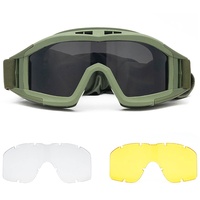 Ruiqas Anti-Beschlag-Schutzbrille, militärische Airsoft-Schutzbrille, Taktische Schutzbrille für Jagd, Radfahren