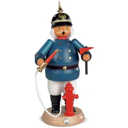 Müller Räuchermann groß Historischer Feuerwehrmann 14 x 25 cm