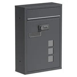 Wiltec Briefkasten Anthrazit