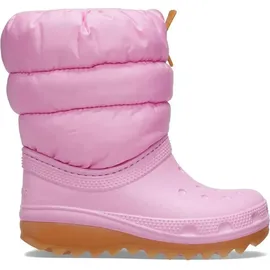 Crocs Classic Neo Puff K Stiefel Pink Tweed / Gum 29-30