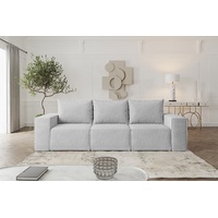 Fun Möbel Sofa Designersofa ESTELLE 3-Sitzer mit Schlaffunktion in