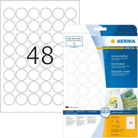 Herma Adressetiketten 4387 Weiß 30,0 x 30,0 mm 25 Blatt