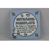 GRUSS & CO Sheepworld, 81037 - Untersetzer Nr. 21, Getränkeparkplatz, Kork, 9,5cm x 9,5cm