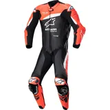 Alpinestars GP Plus V4 1-Teiler Motorrad Lederkombi, schwarz-weiss-rot, Größe 54 für Männer