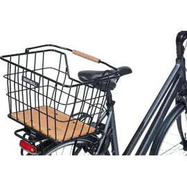 Basil Nordland Fahrradkorb Schwarz/Natur Braun