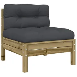 vidaXL Garten-Lounge-Set 9-tlg. Kiefernholz braun