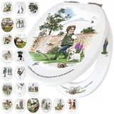 Looprints WC-Sitz mit Absenkautomatik, für Nachbarn (Gartenarbeit), Badezimmer und Heimdekoration, Geschenk zum Einzug, lustiger Toilettensitz für Damen und Herren, Gartenliebhaber in Grün