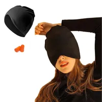 Schlafmaske, Blackout Noise Reduction Schlafmütze, Unisex sleep mask drückt den Kopf nicht zusammen und lässt sich nicht leicht abfallen, geeignet für Zuhause und Reisen