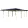 SKANHOLZ Carport Wendland 6,30 x 8,79 m schiefergrau inkl. EPDM Folie, Pfostenanker
