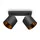 Paco Home Led Pendellampe Wandlampe Deckenlampe Wohnzimmer Esszimmer Schlafzimmer Uni E14, Schwarz-gold, Wandleuchte 2xe14 - Paco Home