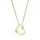 Elli DIAMONDS Halskette Herz Liebe mit Diamant 0,015 ct. Gelbgold