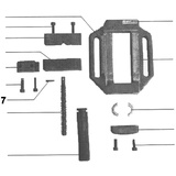 PROXXON 20402-07 Hohlspannstift für Maschinenschraubstock PRIMUS 100