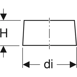 Geberit Pe Stützring 359457001 DN 70, Edelstahl