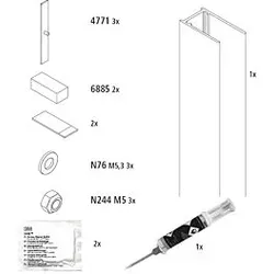 Kermi Klebeset ZDKWKGFPE150VK 1500 SIHG