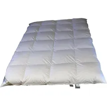 Betten Hofmann Hofmann Bayern Winter 8cm Hochsteg Daunendecke Daunenbett 4x6 135x200 cm 1080g - Weiß
