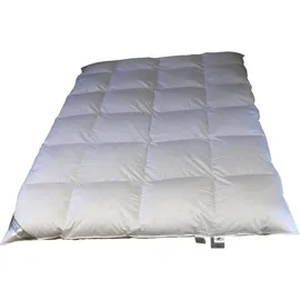 Betten Hofmann Hofmann Bayern Winter 8cm Hochsteg Daunendecke Daunenbett 4x6 135x200 cm 1080g - Weiß