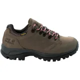 Jack Wolfskin Rebellion Texapore Low W Walking-Schuh, Brown/Phantom, 41