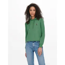 Only Damen Hoodie Kapuzenpullover ONLNOOMI Grün Only Logo 15245297 S
