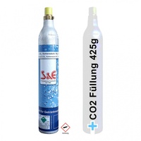 CO2 Reserve-Zylinder 425 g 60L Kohlensäure Füllung Sprudel-Wasser Soda Kartusche