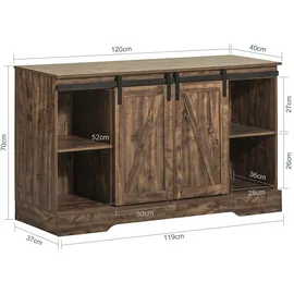 SoBuy Sideboard 120 x 70 x 40 cm Beige