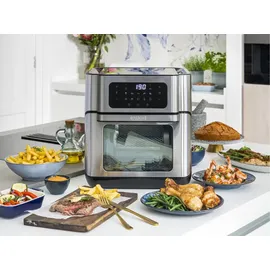 Princess Heißluftfritteuse Mini Backofen 10 l schwarz/silberfarben