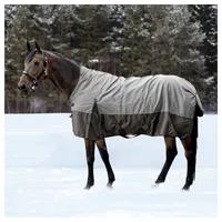 HKM High-Neck-Decke Edmonton 1680D 300g - grau/schwarz, 165